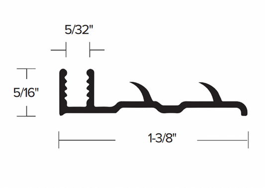 5/16” Pinned Insert Metal Track 110