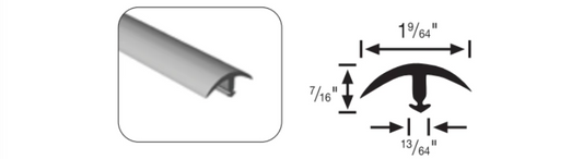 1-9/64" Snap Down Edge 154