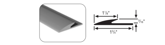 3/16" Glue Down Reducer 160