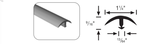 1-1/4" Snap Down Edge 175